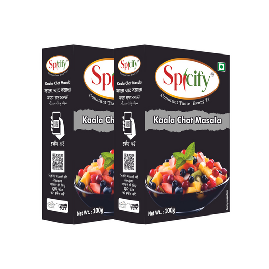 Spicify Kaala Chat Masala 100g | Pack of 2 | Natural Taste | Use on all types of Chaat