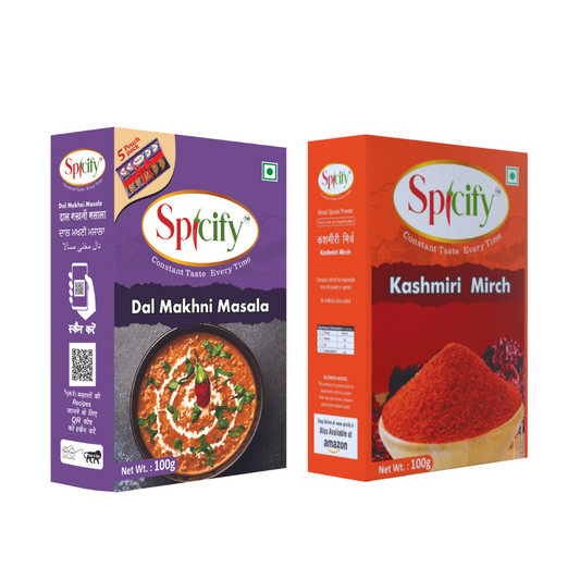 Spicify Dal Makhni Masala+ Kashmiri Mirch| Pack of 2- 100g each