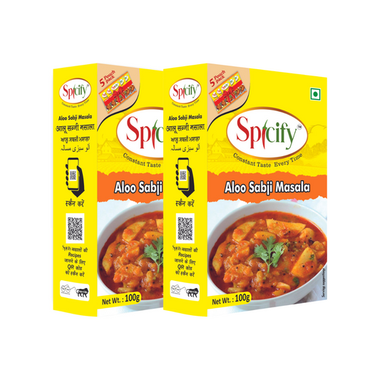 Spicify Aloo Sabzi Masala 100g | 5 Sachet Inside | Pack of 2 | 100% Natural & Pure