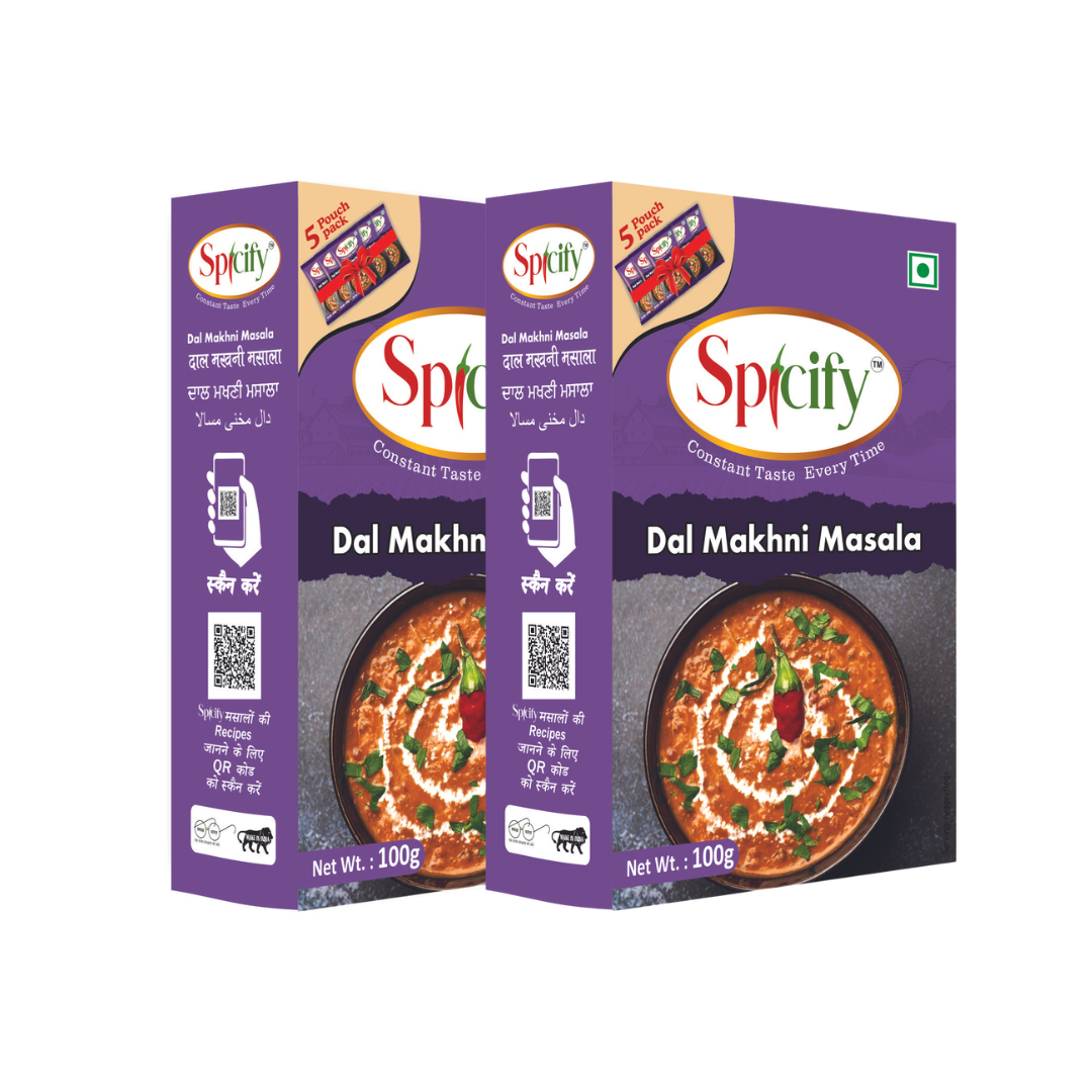 Spicify Dal Makhani Masala 100g | 5 Sachet Inside | Pack of 2 | Restarant Like taste at Home