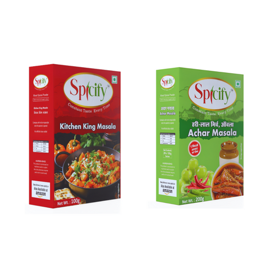 Spicify Kitchen King + Mirch Achar Masala | Pack of 2