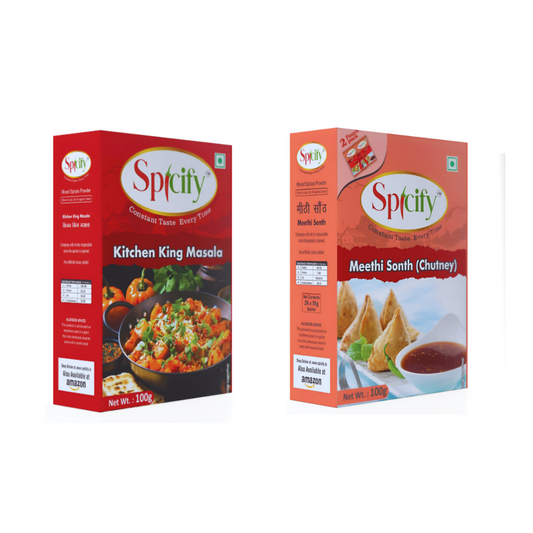 Spicify Kitchen King + Meethi Sonth Chutney | Pack of 2 - 100g Each