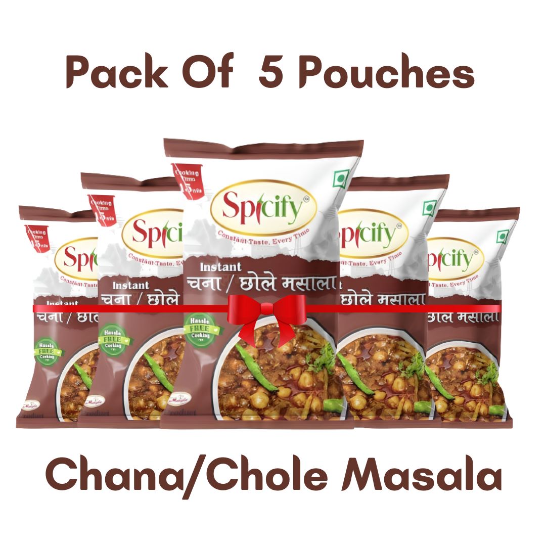 Spicify Chana/Chole Masala (Pack Of 5) - 30g | Instant Spices