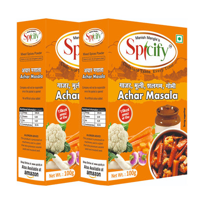 Spicify Mix Veg Achar Masala 100g | Pack of 2