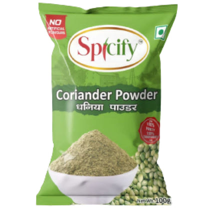 Spicify Coriander Powder - 100g |  100% Pure & Natural | Buy 2 @50% discount