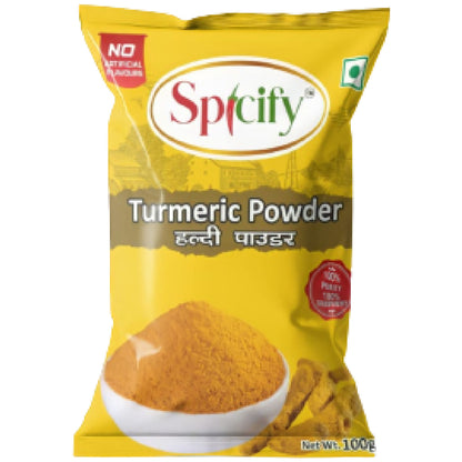 Spicify Turmeric Powder 100g | Natural Colour | 100% Pure | Buy 2 @50% discount