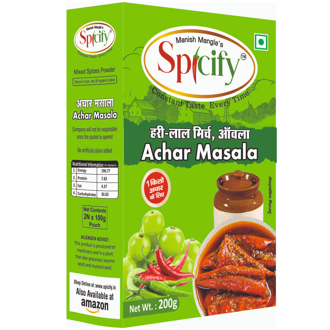 Spicify Mirch Achar Masala 200g | No need to add any other spices | Pack of 2