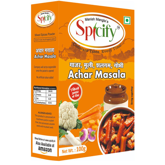 Spicify Mix Veg Achar Masala 100g | Pack of 2