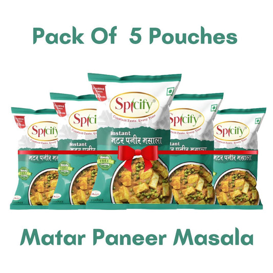 Spicify Matar Paneer Masala (Pack of 5) | Instant Spices