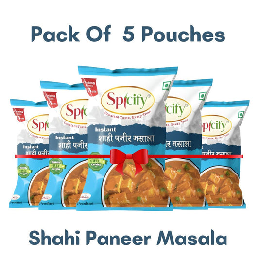 Spicify Shahi Paneer Masala 20g(Pack of 5) | Instant Spices