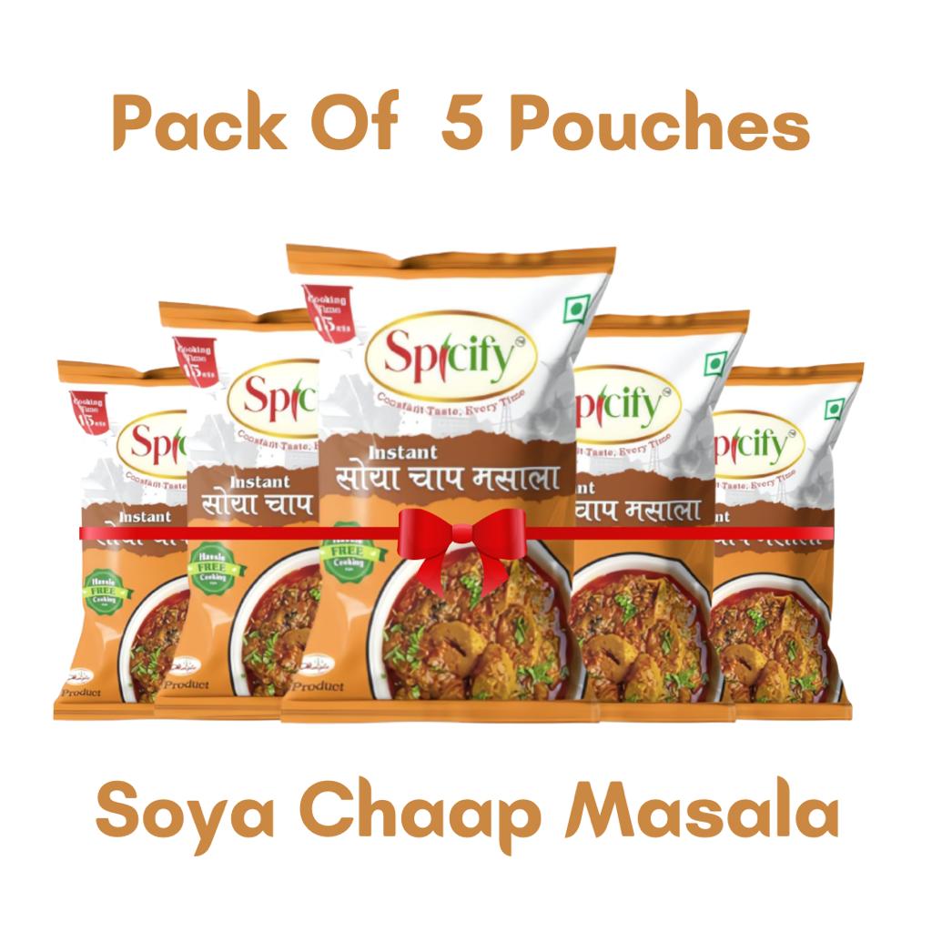 Spicify Soya Chaap Masala 20g (Pack Of 5) | Instant Spices