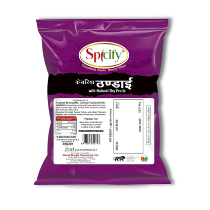 Spicify Kesariya Thandai - Buy 15 Pcs & Get 5 Free | 20g Sachet | 20 Sachet Pack