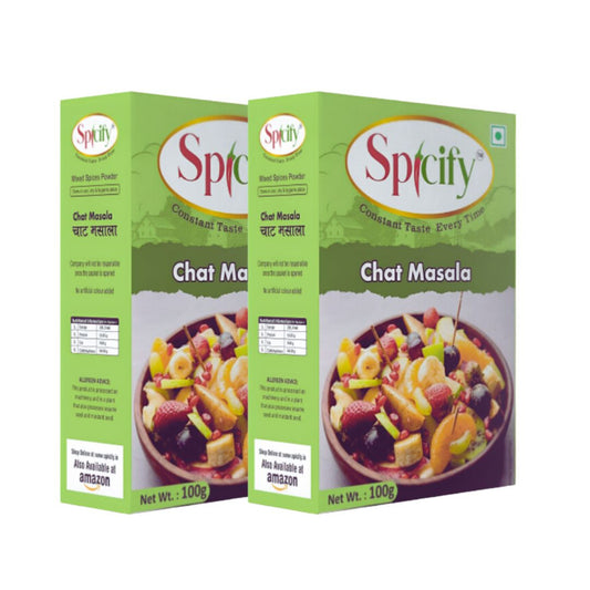 Spicify Chat Masala 100g | 100% Pure Spices | Pack of 2