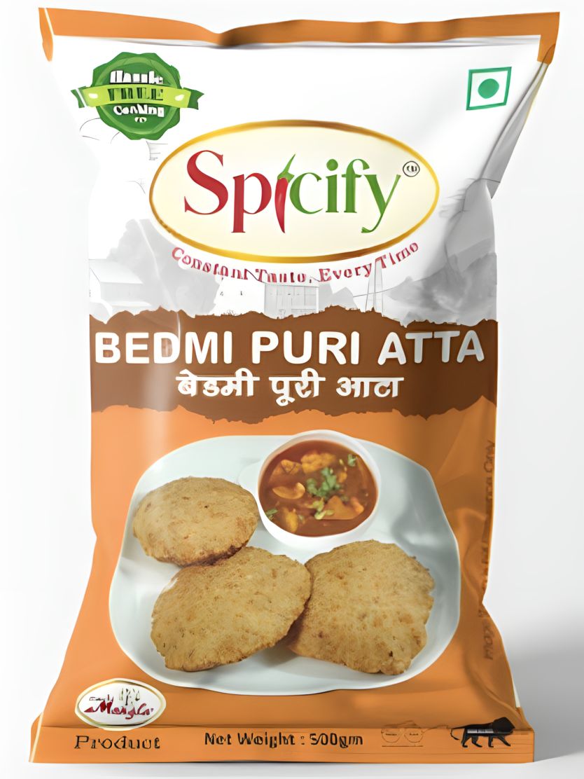 Spicify Bedmi Poori Atta 500g | Free Aloo Sabzi Masala